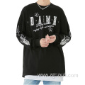 Couples Crew Neck Sports Retro Long Sleeve Sweater